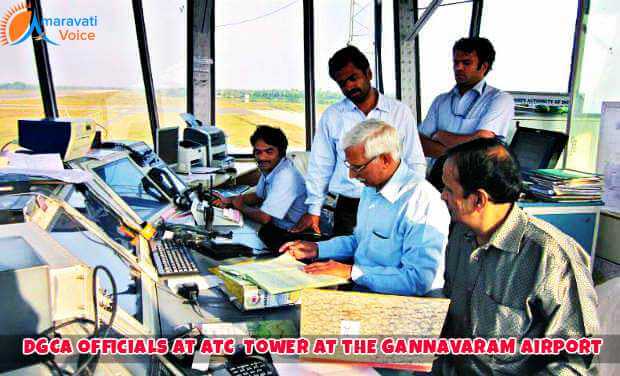 DGCA Officials at Gannavaram ATC