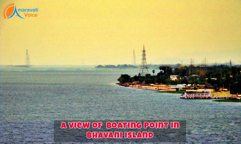 Bhavani Island Boating Point View From Krishna River