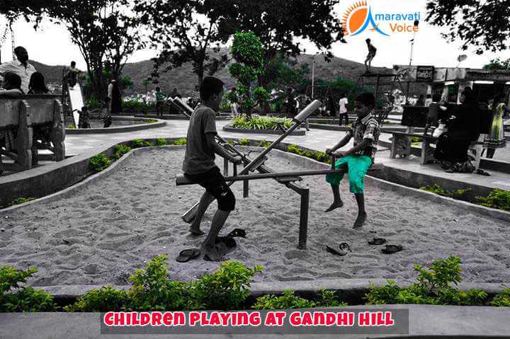 Chidren Playing at Gandhi Hill Vijayawada