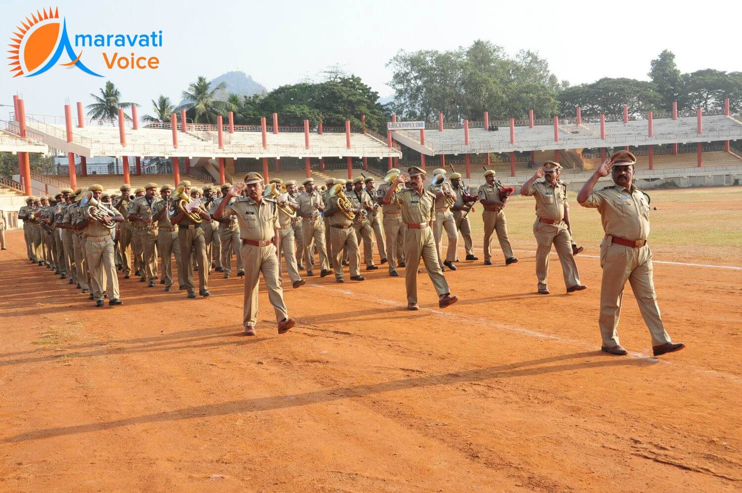 republic day reharsels vijayawada 13012016