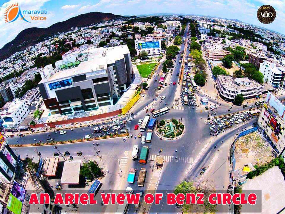 Benz Circle Ariel View