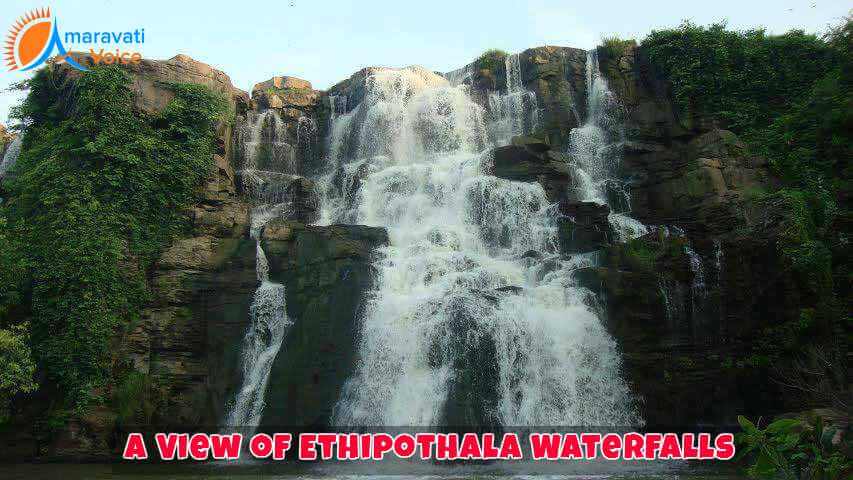 A View of Ethipothala Water Falls