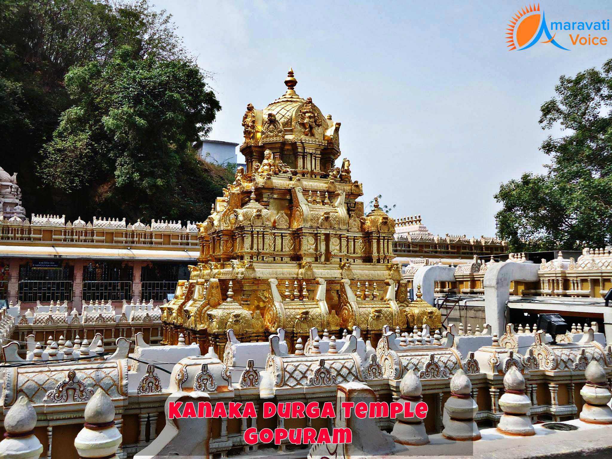 Gopuram of Kanaka Durga Temple, Vijayawada