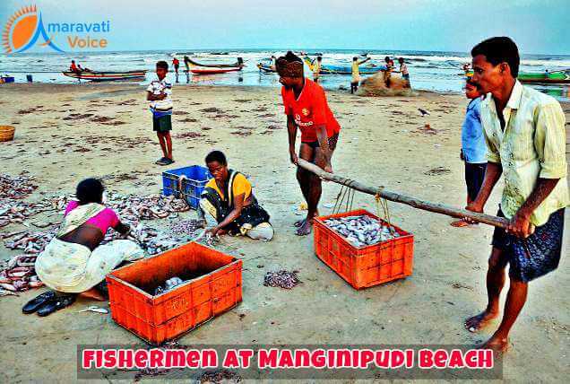 Fishermen at Manginipudi Beach